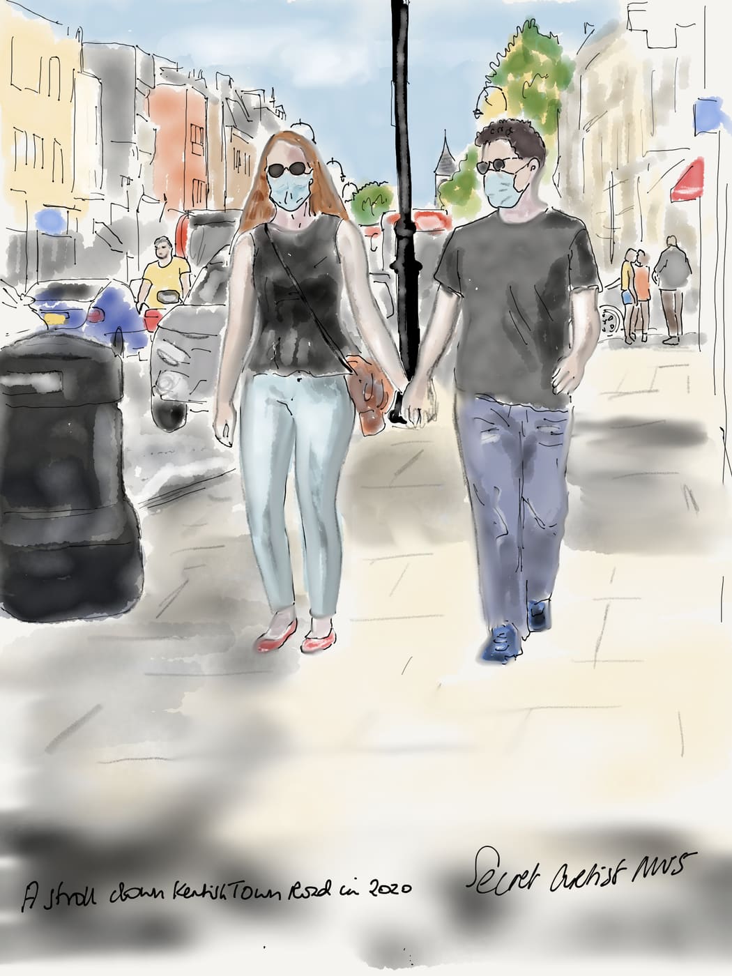 A stroll down Kentish Town Road, coronavirus, 2020