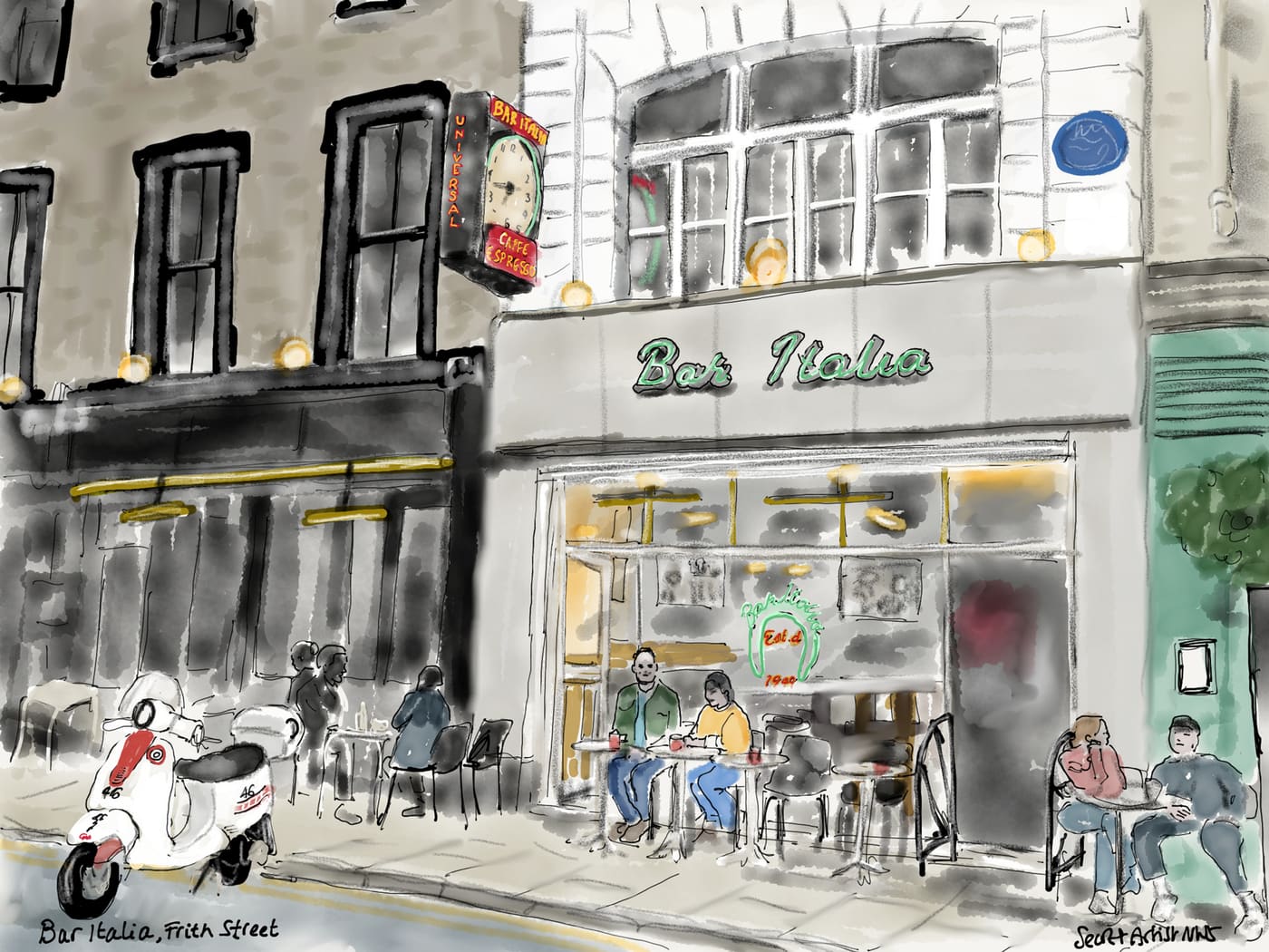 Bar Italia, Frith Street, Soho