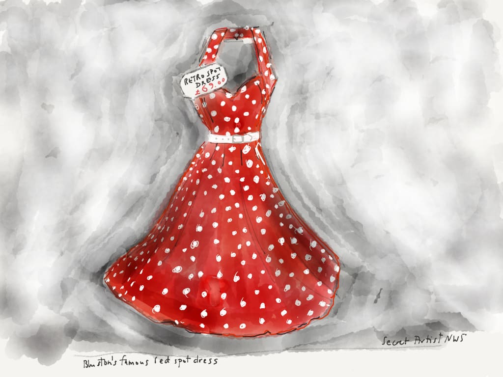 Blustons Spotty Red Dress