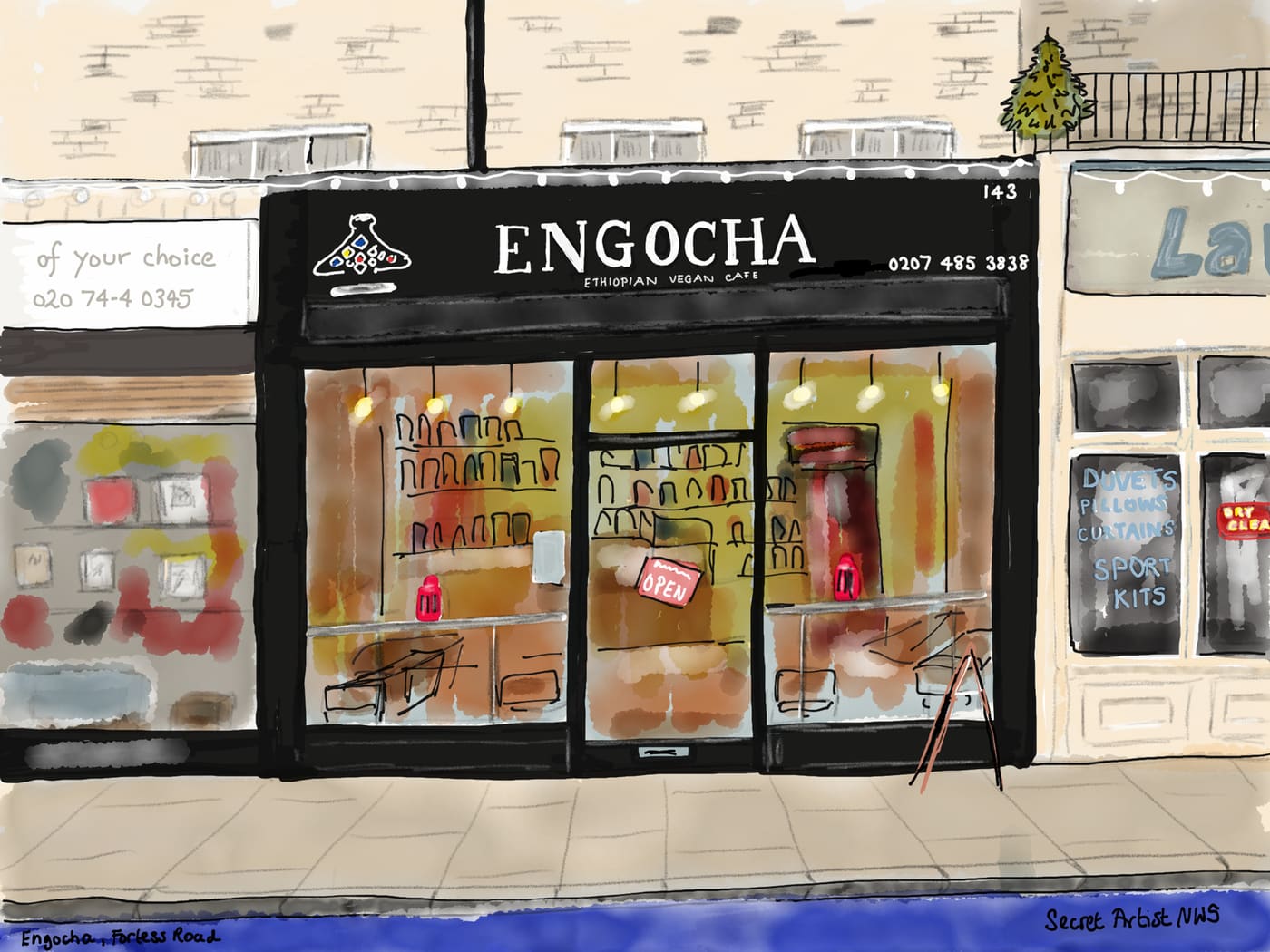 Engocha, Ethiopian Cafe, Fortess Road