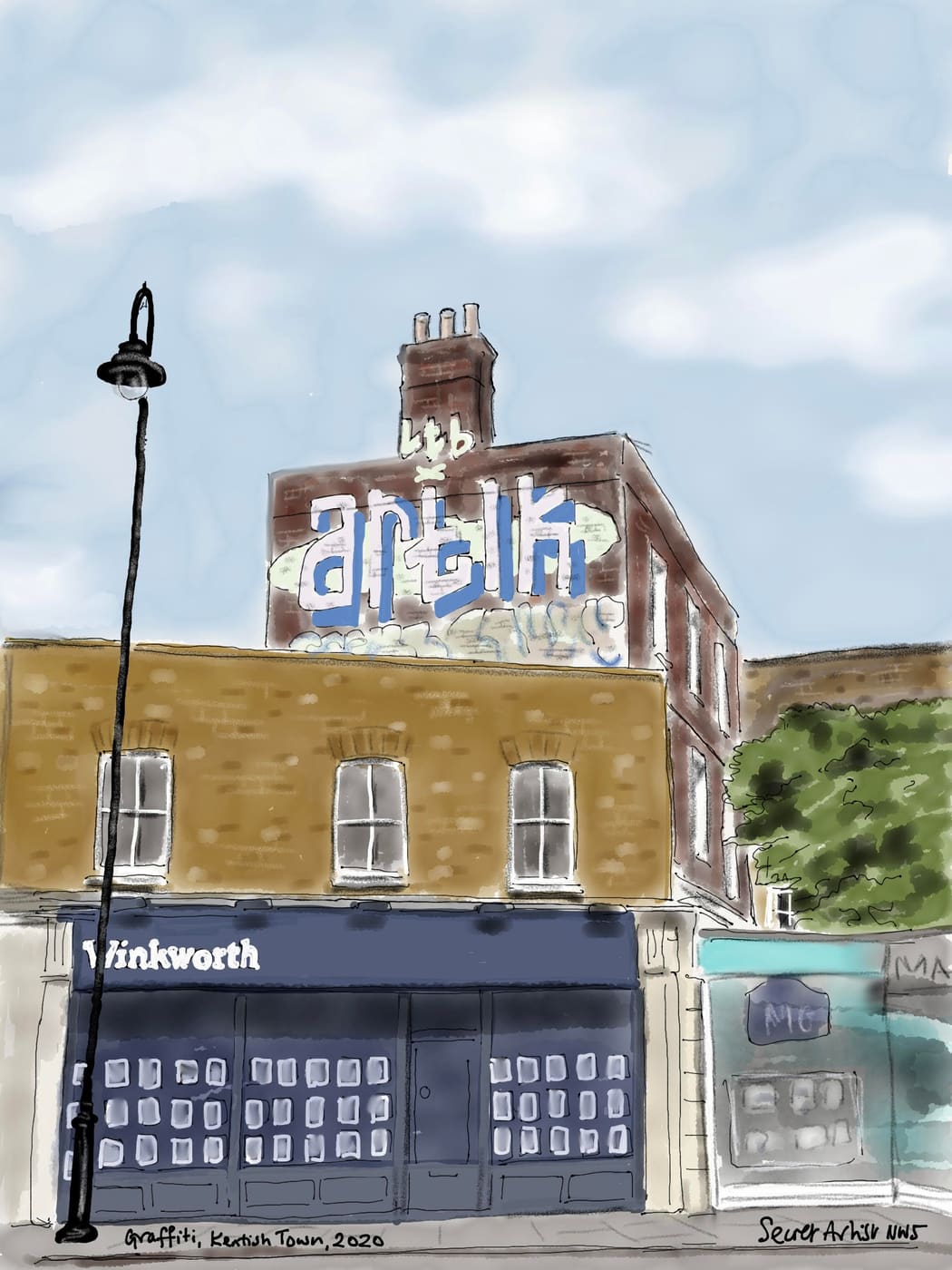 Graffiti, Kentish Town 2020