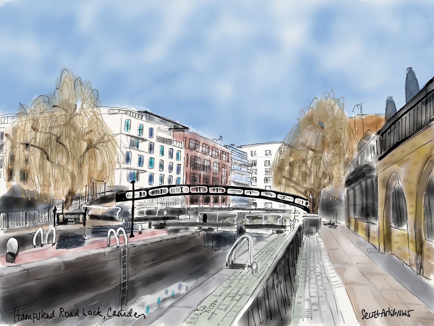 Hampstead Road Lock, Camden