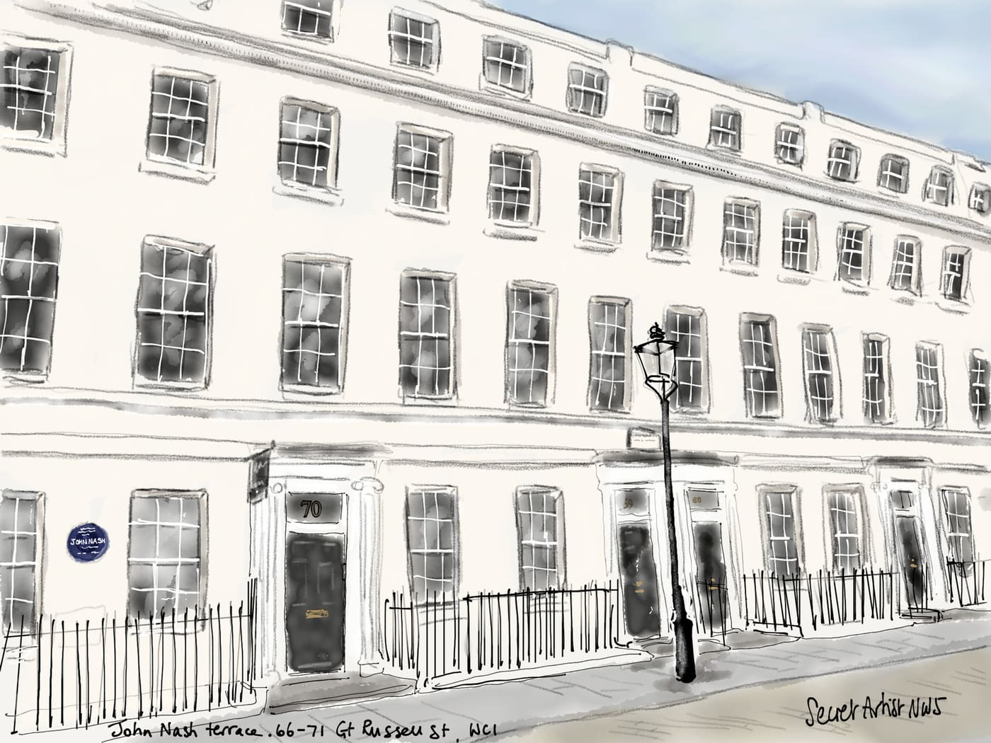 John Nash Terrace, Great Russell Street