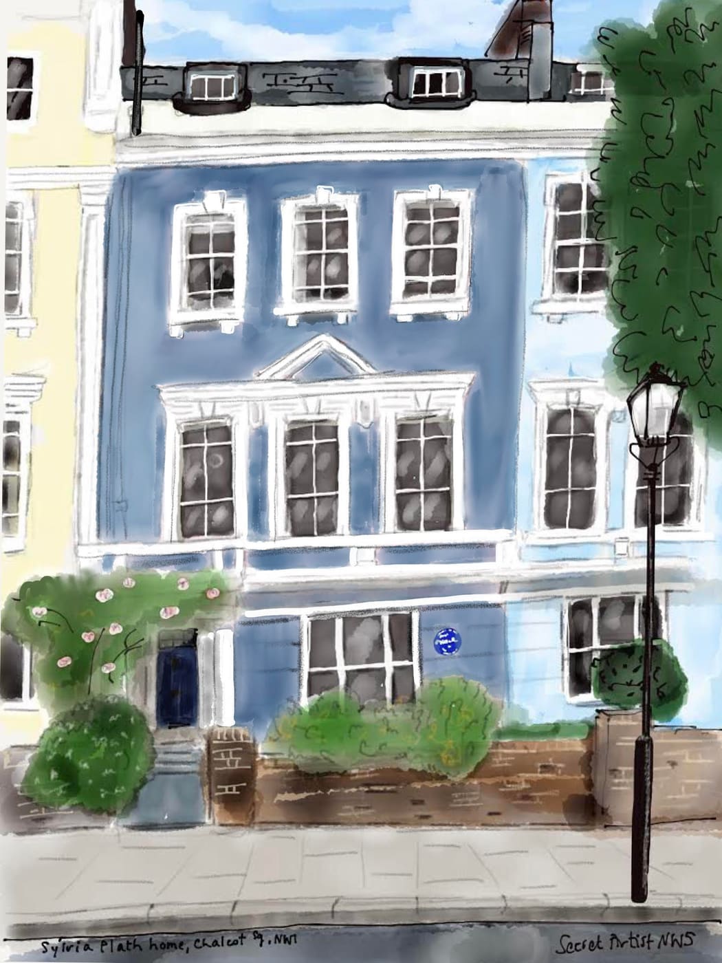 Sylvia Plath house, Chalcot Square, Primrose Hill