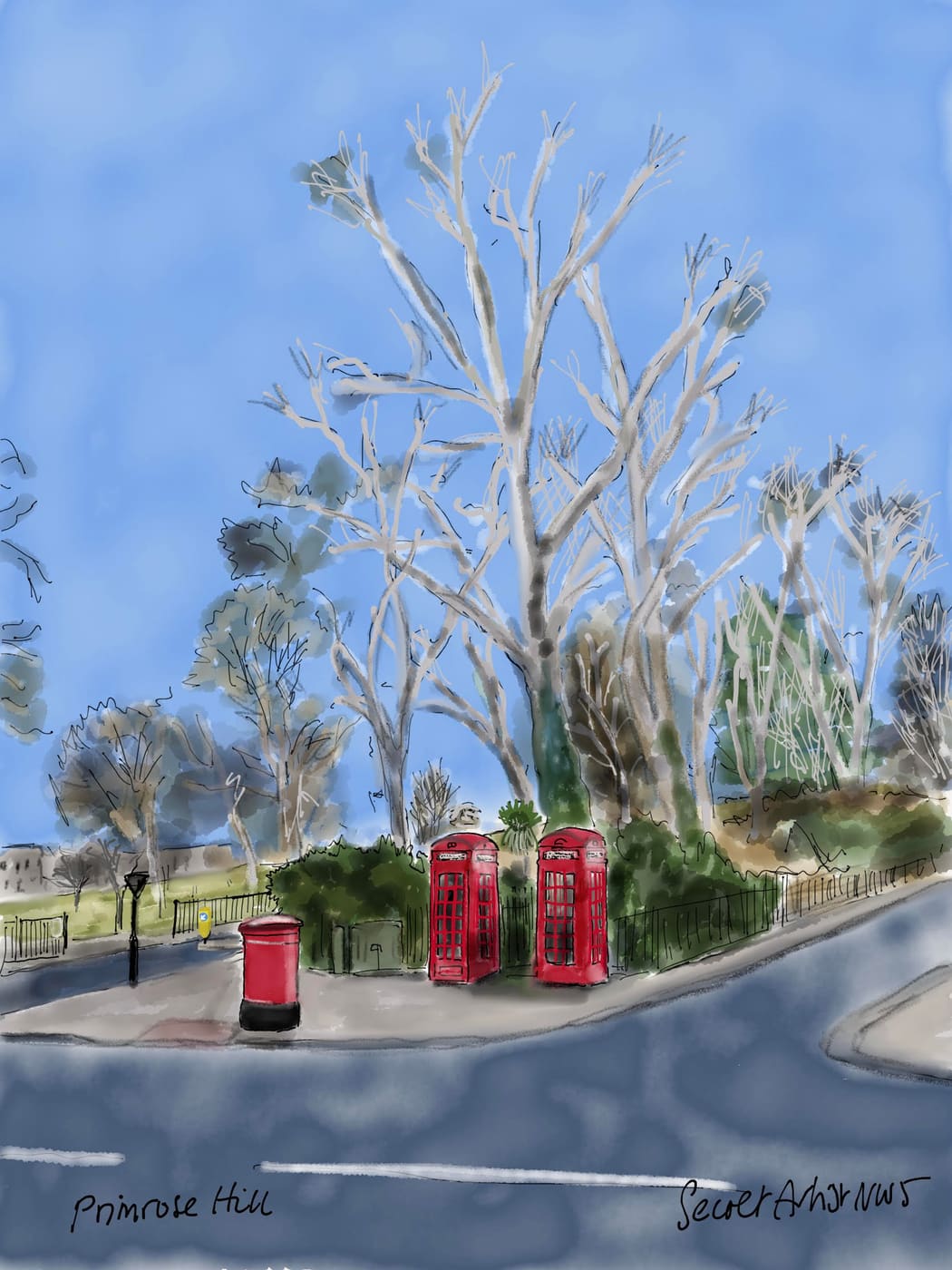 Telephone boxes, Primrose Hill