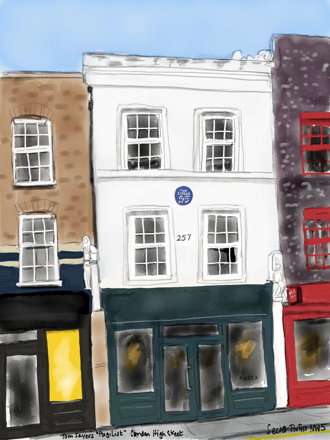 Tom Sayers 'Pugilist' lived here, 257 Camden High Street
