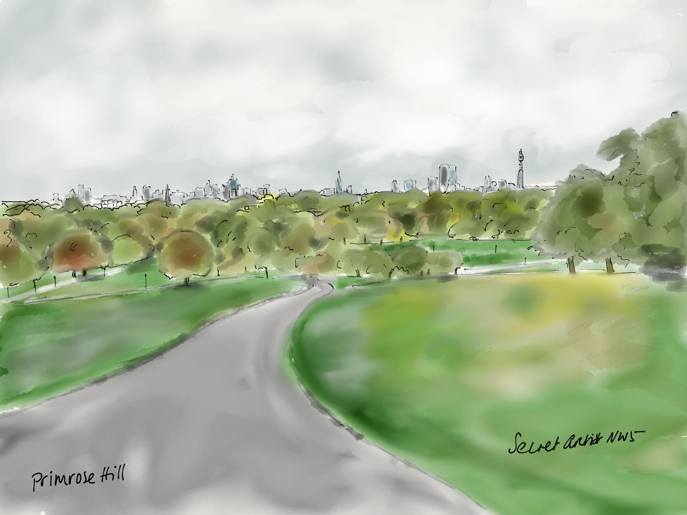 View from top of Primrose Hill