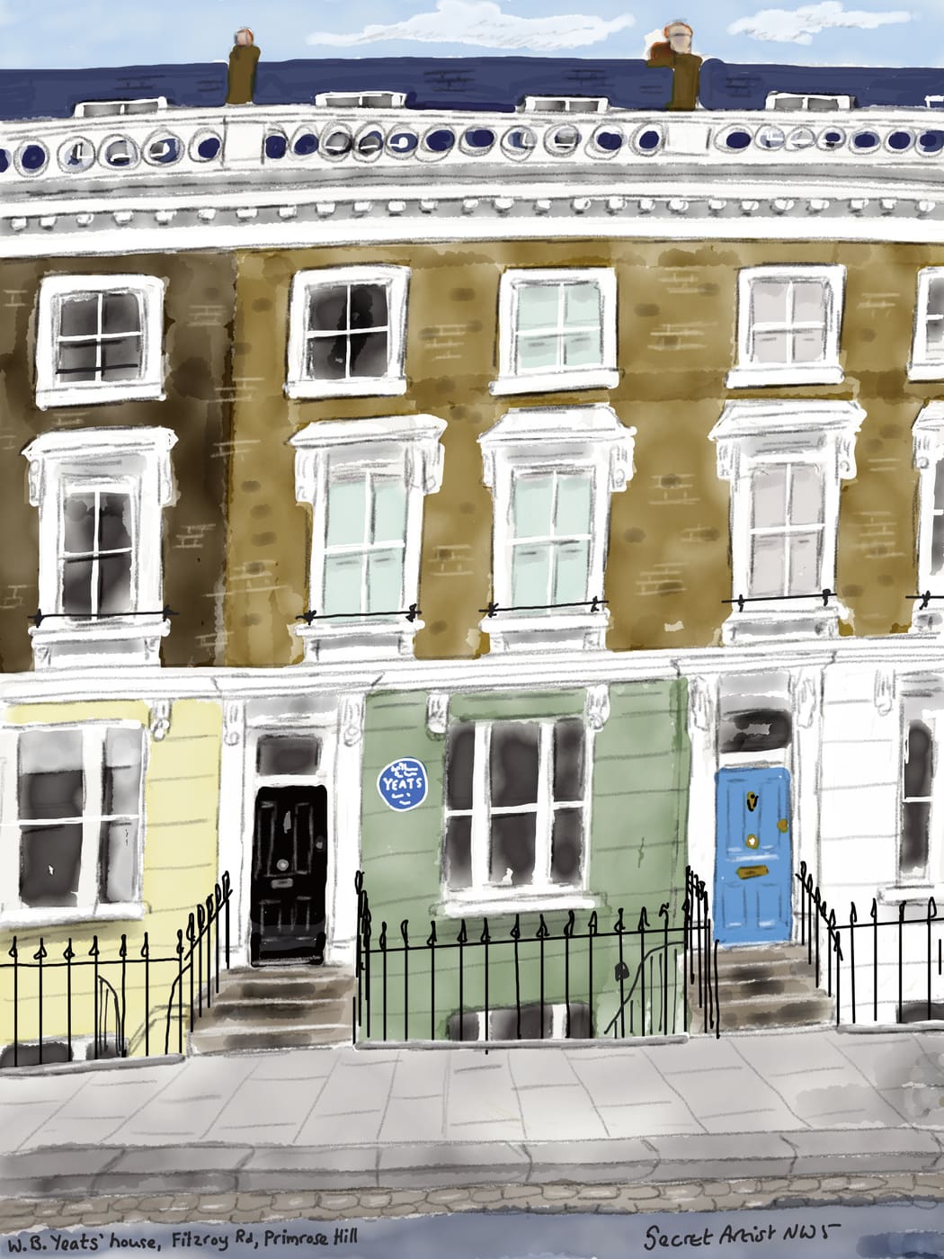 WB Yeats' house, Fitzroy Road, Primrose Hill