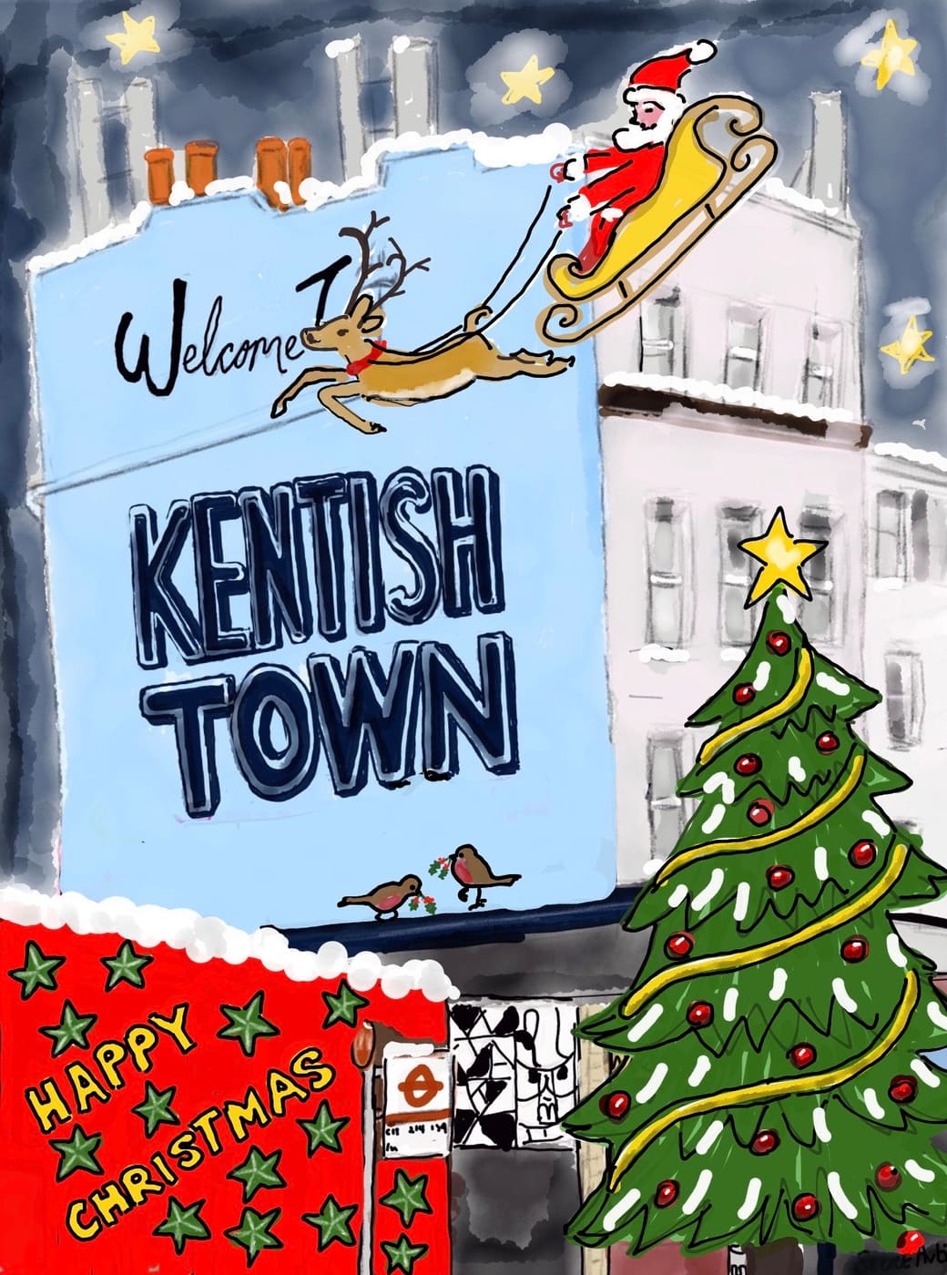 Welcome to Kentish Town, Christmas card