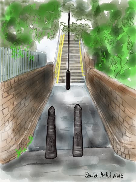 Bridge over the railway lines off York Rise