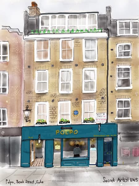 Canaletto's home, Beak Street, Soho