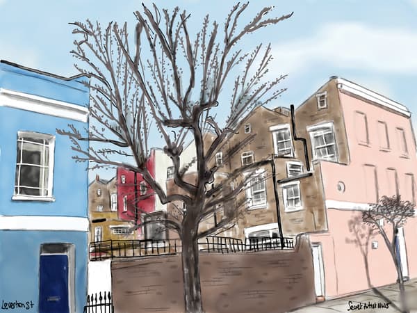 Leverton Street, pink house