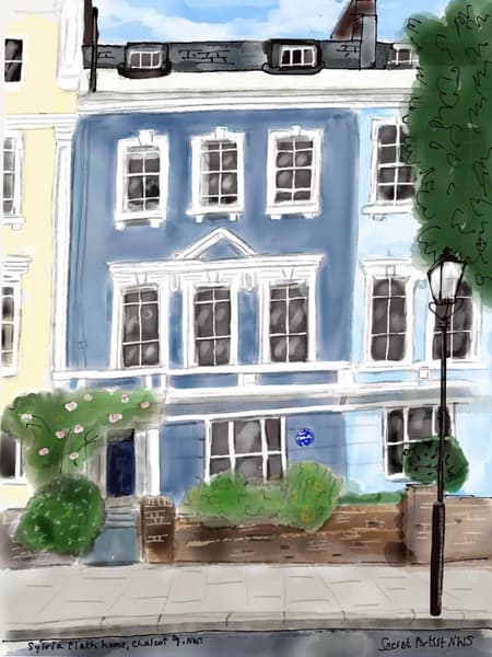 Sylvia Plath house, Chalcot Square, Primrose Hill
