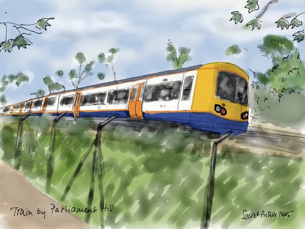 Train by Parliament Hill